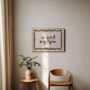 In Bed By 9pm Landscape Wall Print | Black And Cream, thumbnail 1 of 3