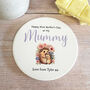 First Mother's Day Porcelain Round Coaster Mum Gift, thumbnail 4 of 6
