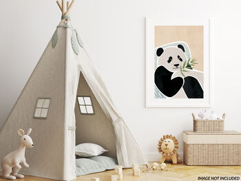 Scandi Set Of Three Nursery Decor Art Print Tiger Panda, 4 of 6