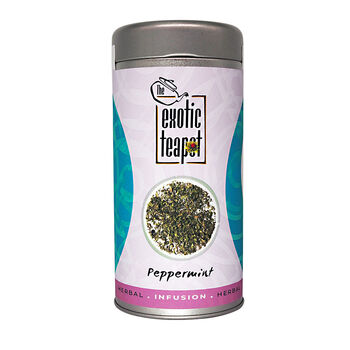 Peppermint Herbal Tea Infusion 75g Tin, 4 of 4