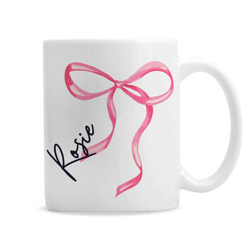Personalised Bow Mug For Her, 4 of 4