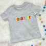 Personalised Multicoloured Kids T Shirt, thumbnail 2 of 5