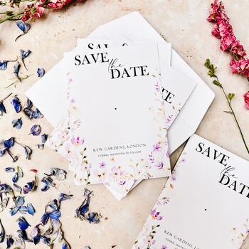 Save The Date Magnet Spring Flower Wedding Cards, 6 of 10