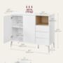 Sideboard Modern Storage Cabinet Living Room Kitchen, thumbnail 2 of 6