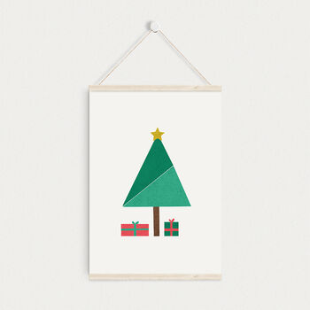 Personalised Illustrated Christmas Tree Print, 11 of 11
