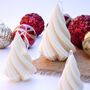 Trio Of Swirl Christmas Trees Candle Set, thumbnail 2 of 7