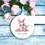 Personalised Rabbit And Child Mother's Day Decoration, thumbnail 1 of 2