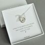 Sterling Silver 21st Birthday Necklace With Heart Charm, thumbnail 2 of 4