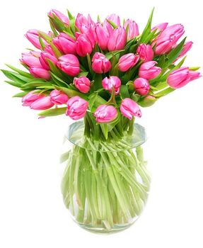 Fresh Pink Tulips Bouquet, 2 of 3