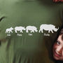 Personalised Rhino Family Fathers Day T Shirt, thumbnail 2 of 6
