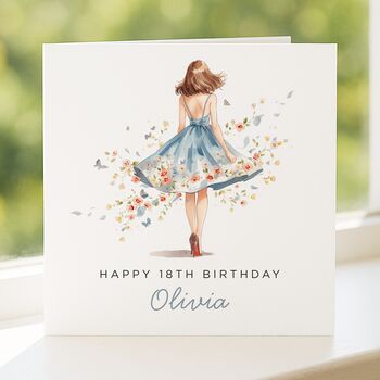 18th Birthday Card For Her Personalised, 7 of 8