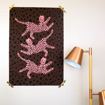 Dancing Leopards Large Scale Print, 2 of 2