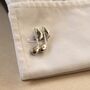 Music Note Cufflinks Gift For Musicians 316 L Stainless Steel Accessory, thumbnail 6 of 6