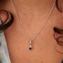 Sapphire Necklace, September Birthstone, thumbnail 1 of 8
