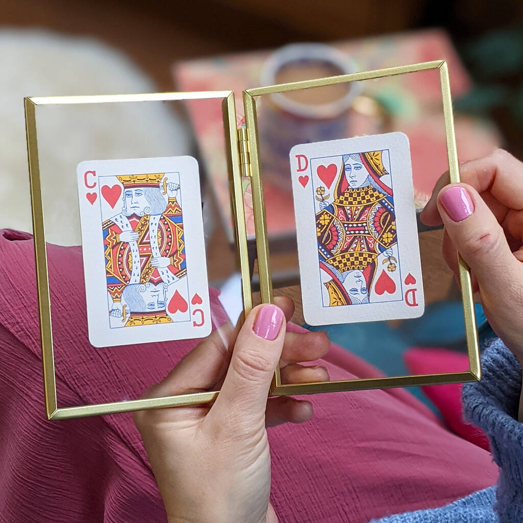 Personalised Couple's Hearts Playing Card Gift Set By Hands & Hearts