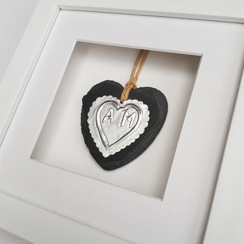 Personalised Silver Heart 25th Wedding Anniversary Gift, 6 of 8