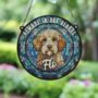 Cavapoo Brown And White Memorial Suncatcher, thumbnail 6 of 6