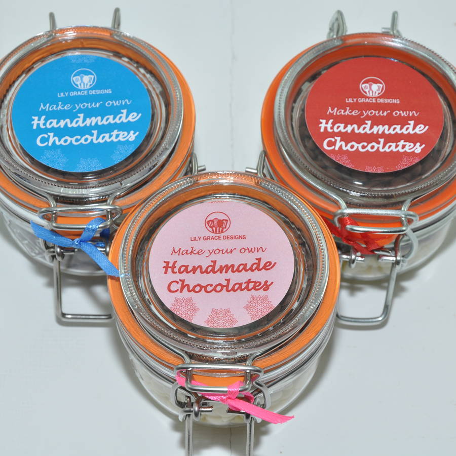 Personalised Christmas Chocolates Making Kit By Lily Grace Baking Gifts