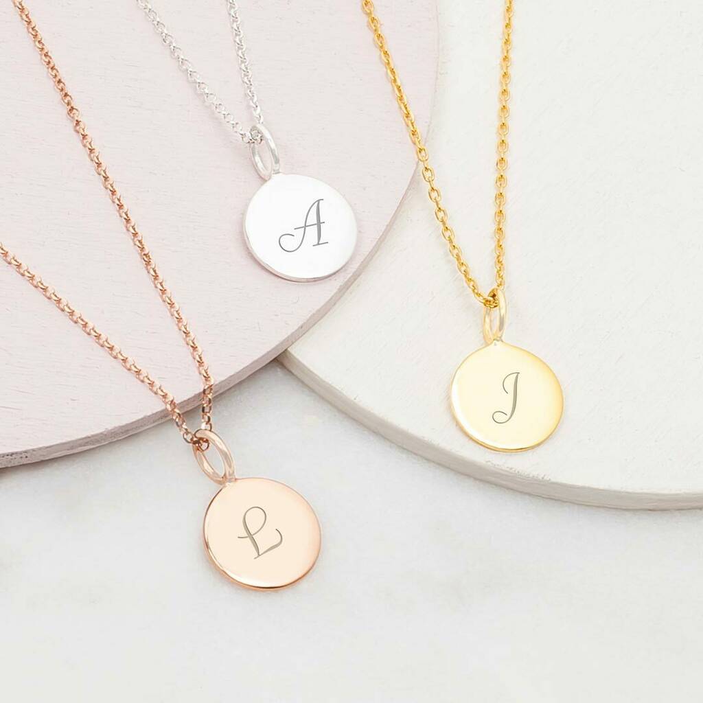 Sia Sterling Silver Initial Pendant Necklace By Bloom Boutique