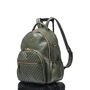 Joy Xl Olive Leather Backpack, thumbnail 12 of 12