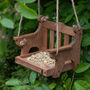 Personalised Wooden Memorial Bench Bird Feeder, thumbnail 9 of 12