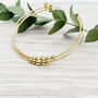 Large Handmade 18ct Gold Vermeil Hoops With Single Bead, thumbnail 3 of 5