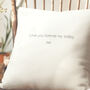 Personalised Vinyl Favourite Lyrics Cushion, thumbnail 4 of 6