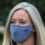 Personalised Embroidered 100% Cotton Fitted Face Mask, thumbnail 1 of 3