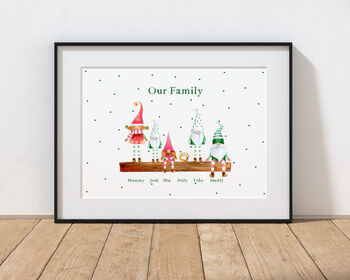 Personalised Gonk Family Print, 4 of 5