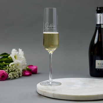 Personalised 'Bridesmaid' Champagne Flute, 5 of 9