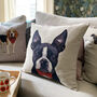 Boston Terrier Feature Cushion, thumbnail 4 of 8