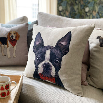 Boston Terrier Feature Cushion, 4 of 8
