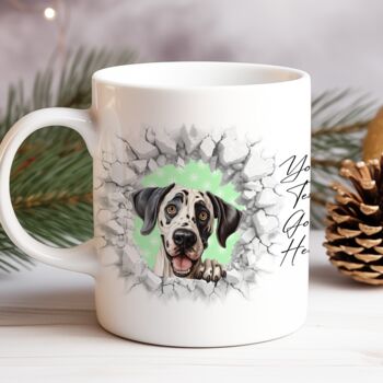 Personalised Christmas Great Dane Break Through, 8 of 10