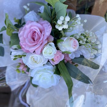Blush Pink And White Gift Bouquet, 9 of 12