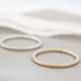 Faceted Band Ring. 9ct Gold Stackable Ring, thumbnail 3 of 6
