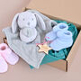 New Baby Gift Set With Bunny Comforter, thumbnail 1 of 6