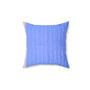 Sari Cushion Cover, Blue Silk, 46cm Handmade, thumbnail 1 of 6