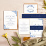 Farmhouse Blue Wedding Invitation, thumbnail 1 of 5