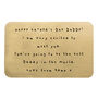 Personalised 'From The Bump' Wallet Keepsake Card, thumbnail 5 of 8