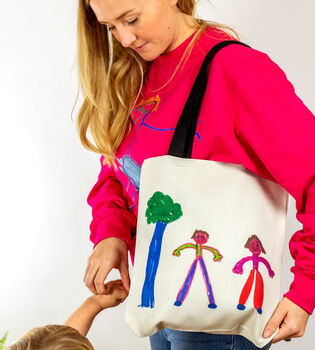 Personalised Child's Drawing Canvas Bag, 6 of 10