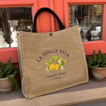 La Dolce Vita Lemon Tote Bag, 2 of 6