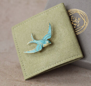 Swallow Bird Brooch, 3 of 8