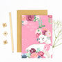 Llama With Roses Pink Happy Mothers Day Card, thumbnail 4 of 4