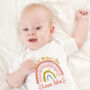 Personalised First Mother's Day Rainbow Bodysuit, thumbnail 1 of 5