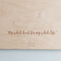 Personalised Wooden Baby Journal Book, thumbnail 3 of 4