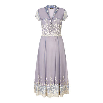 Lace Tea Dress With 1940's Detailing, 2 of 3