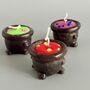 Set Of Three Mini Halloween Cauldron Candles, thumbnail 4 of 4