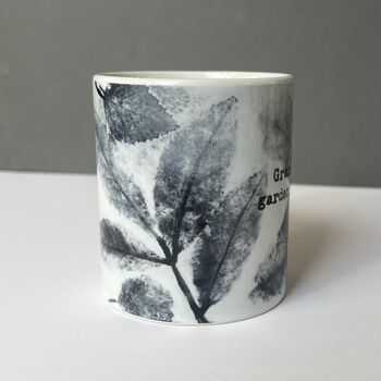 Autumn Leaves Handmade Print Personalised Mug, 12 of 12
