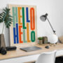 'Hello Hello' Typography Print, thumbnail 1 of 3