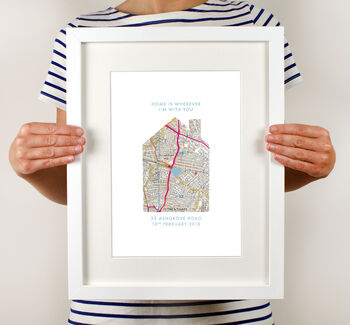 Personalised Our Home Map Print, 8 of 12